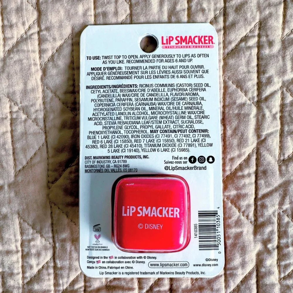 LIP SMACKER Disney Minnie Cotton Candy Keychain Lip Balm NWT NIP